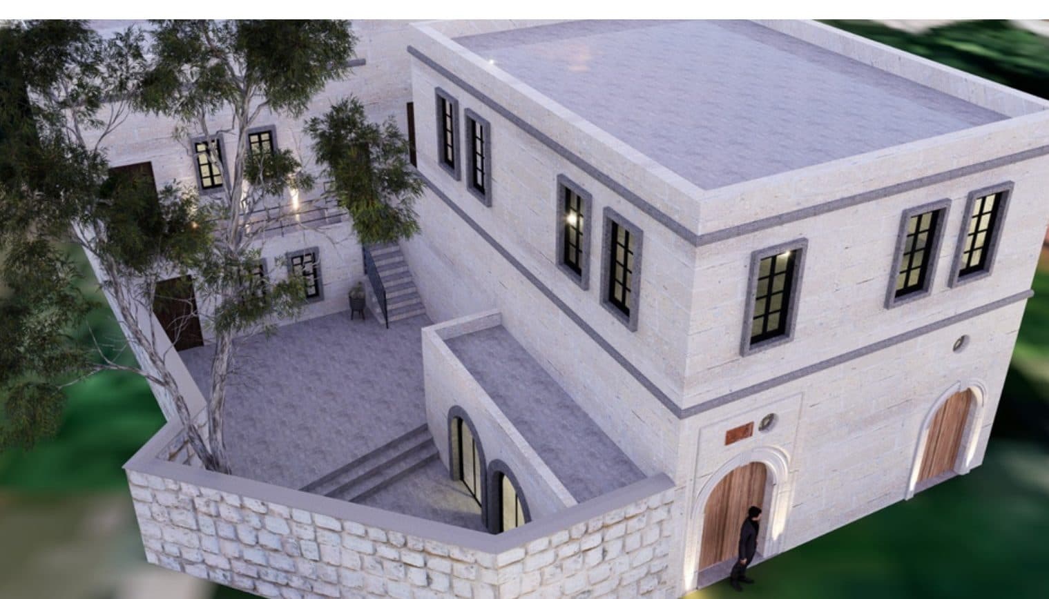 Mustafapaşa'da 15+ Odalı Dönüşüm Projesi — mimari görselleştirme
